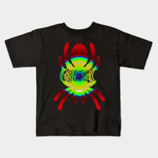 Tarantula Silhouette V163 (Radial) Kids T-Shirt